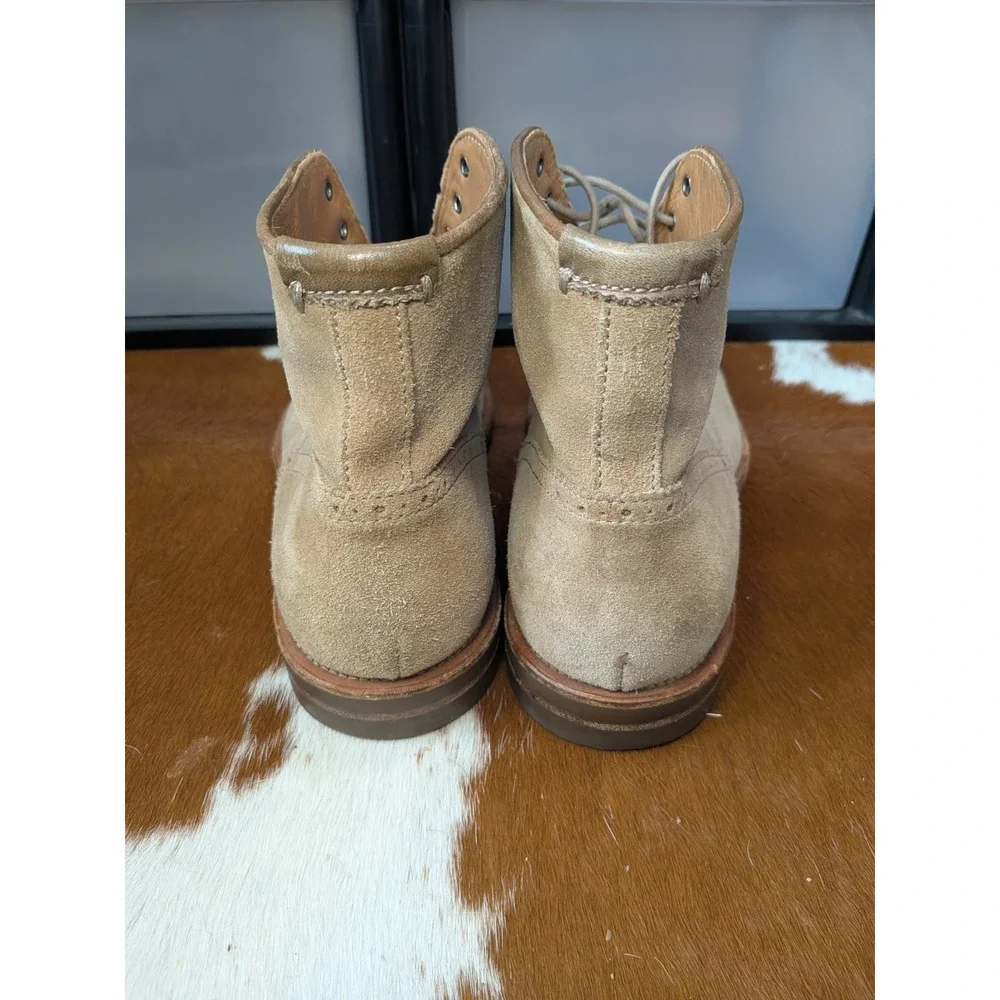 Aquatalia Carter Men's Weatherproof Suede Boots Sz 9M Brown, Italy $595!